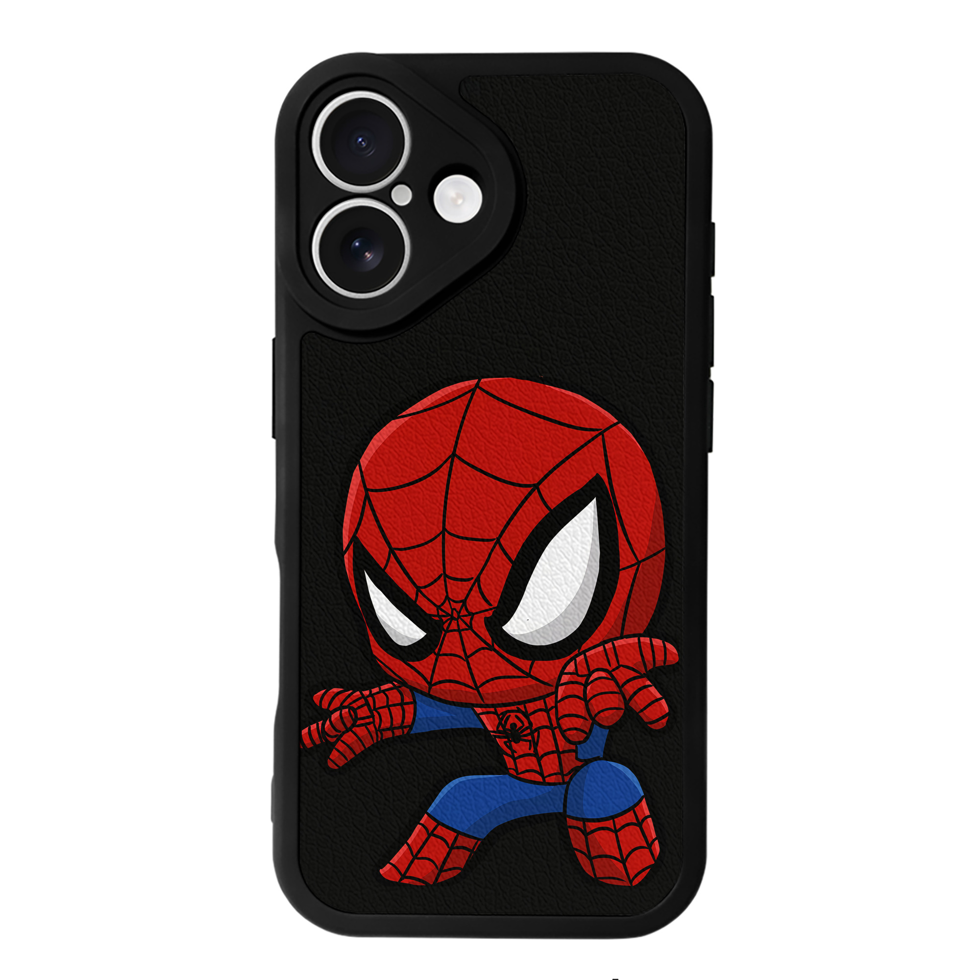 （画像用） Spider Man スパイダーマン 【iPhone 16シリーズ対応】シリコンスマホケース（レザー調） 材質：シリコン